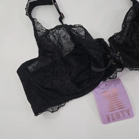 NWT Savage Fenty black lace bra - Picture 2 of 12